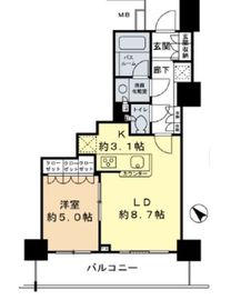 パークアクシス麻布仙台坂 11階 間取り図