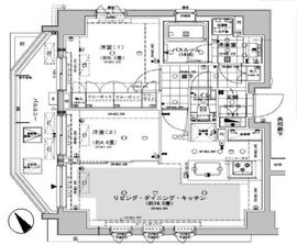 オープンレジデンシア東中野 2階 間取り図