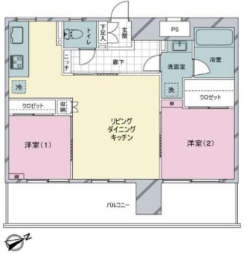 恵比寿アーバンハウス 4階 間取り図