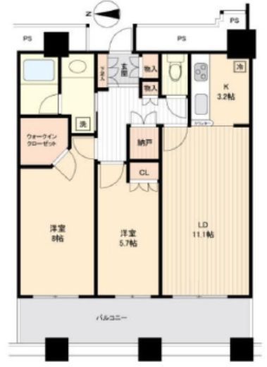MFPRコート代官山 21階 間取り図