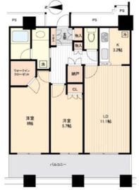 MFPRコート代官山 21階 間取り図