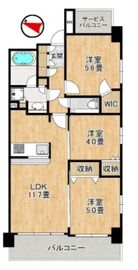 ラ・フォルム目黒原町 5階 間取り図