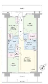 プラウドシティ越中島 6階 間取り図