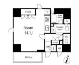 パークハウス二番町 2階 間取り図
