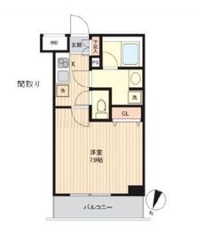 アルコバレーノ桜新町 3階 間取り図