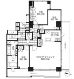 グランドメゾン西原三丁目 4階 間取り図