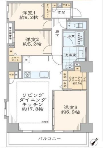 グランスイート日本橋人形町 10階 間取り図