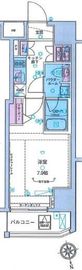 ジェノヴィア新宿御苑グリーンヴェール 5階 間取り図