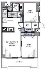 ヴェラハイツ目黒ガーデン 4階 間取り図