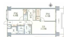 アルシオン芝浦 6階 間取り図