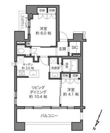 イニシアイオ西麻布 10階 間取り図