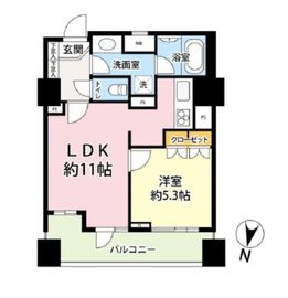 ブリリアイストタワー勝どき 9階 間取り図