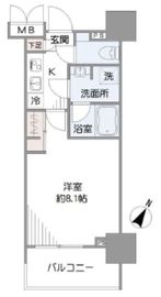 ブリリアイストタワー勝どき 4階 間取り図