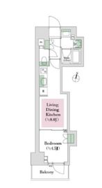 オープンレジデンシア高円寺 4階 間取り図