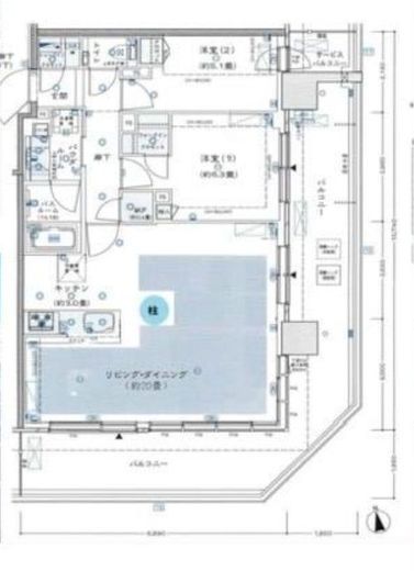シティタワーズ東京ベイ 28階 間取り図