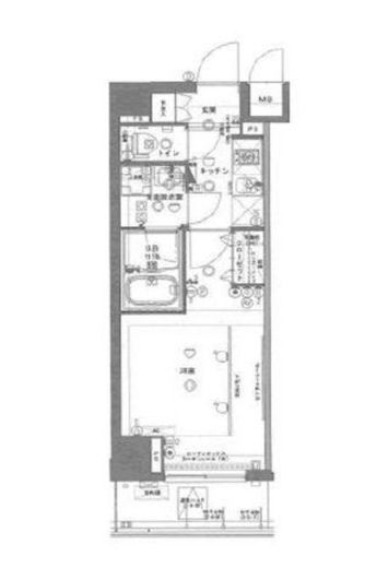 プレスタイル神楽坂 7階 間取り図
