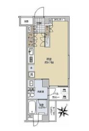 フィーノ渋谷 4階 間取り図