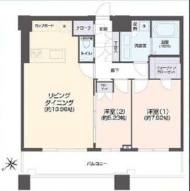 アウルタワー 38階 間取り図