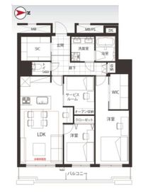 シティタワー品川 6階 間取り図