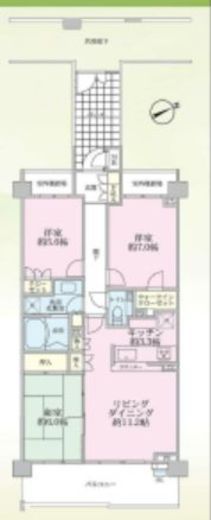 シティタワー品川 4階 間取り図