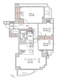 シティタワー高輪 10階 間取り図