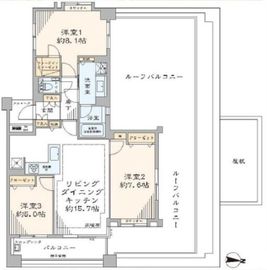 プラウド中野坂上 5階 間取り図
