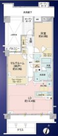 プラウド市ヶ谷南町 1階 間取り図