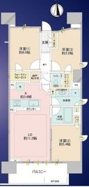 パークタワー芝浦ベイワード アーバンウイング 15階 間取り図