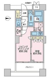 パークタワーグランスカイ 14階 間取り図