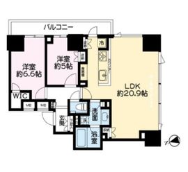 東京ベイシティタワー 17階 間取り図