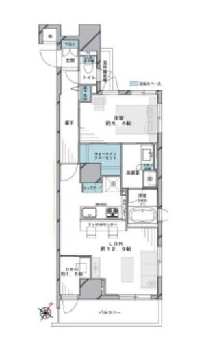 グランスイート日本橋人形町 5階 間取り図