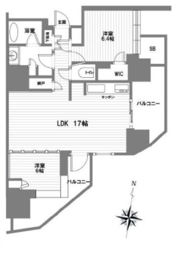 プレミスト白金 17階 間取り図