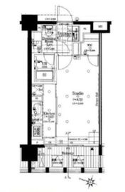 イクサージュ目黒 4階 間取り図