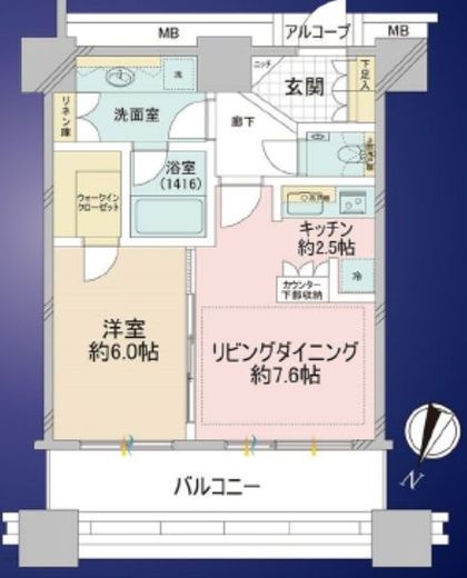 カテリーナ三田タワースイート イーストアーク 11階 間取り図