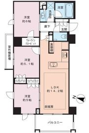 オープンレジデンシア青山ザ・ハウス 2階 間取り図