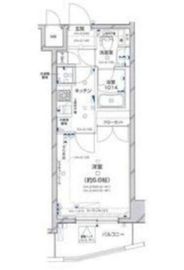 パレステュディオ虎ノ門 8階 間取り図