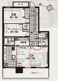 キャピタルマークタワー 37階 間取り図