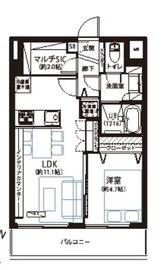 コートアネックス麻布永坂 4階 間取り図