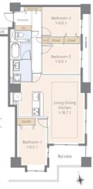 ソプラタワー 13階 間取り図