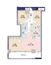 THE KOSUGI TOWER 24階 間取り図