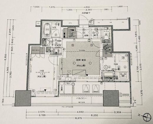 パークアクシス豊洲 12階 間取り図