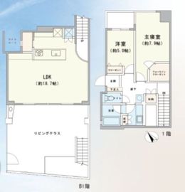 パークハイム浜田山ヴィクレアール 1階 間取り図