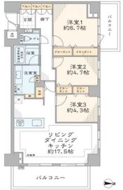 グランドメゾン西早稲田 14階 間取り図
