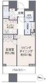 パークアクシス豊洲 9階 間取り図