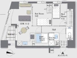 パークハウス本郷三丁目アーバンス 7階 間取り図