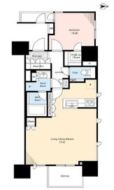 ブランズ東麻布 2階 間取り図