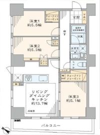 グランスイート日本橋人形町 9階 間取り図