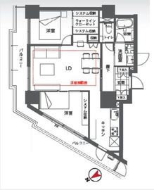 ローレルコート新宿タワー 28階 間取り図