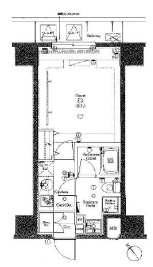 グランドコンシェルジュ麻布 4階 間取り図