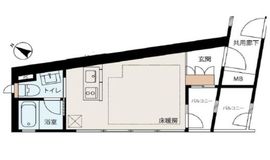 プラウドジェム渋谷神南 2階 間取り図